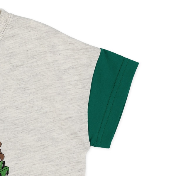 くまトリオくるま半袖Tシャツ