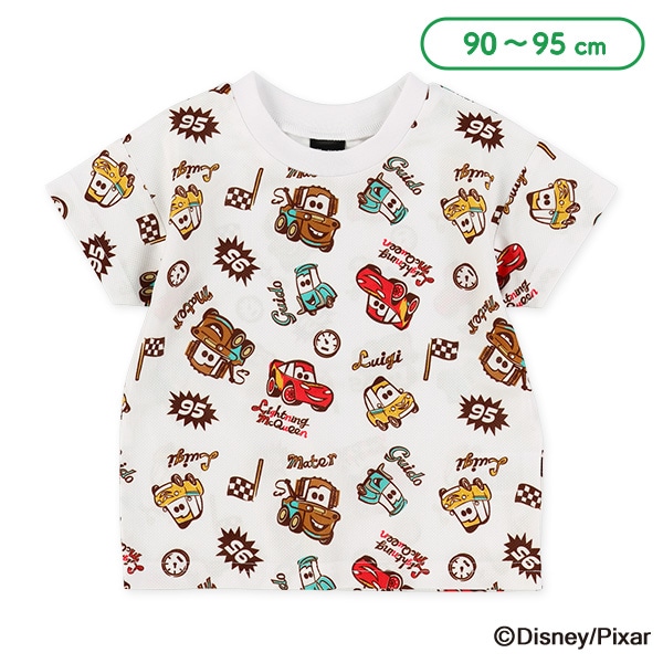 ポリエステルメッシュ総柄半袖Tシャツ（カーズ）