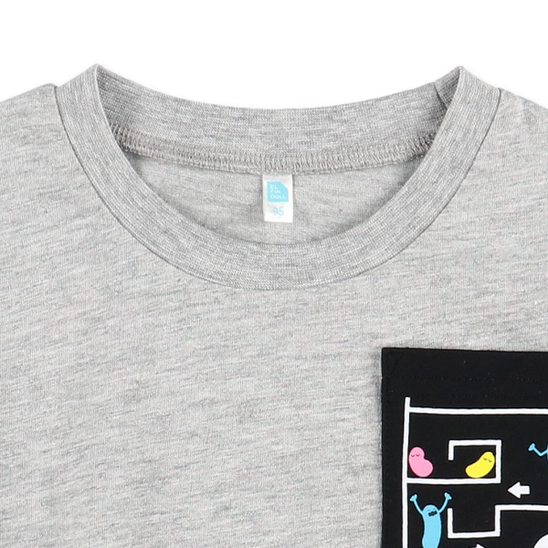 ポケットビーンズ発泡プリント半袖Tシャツ