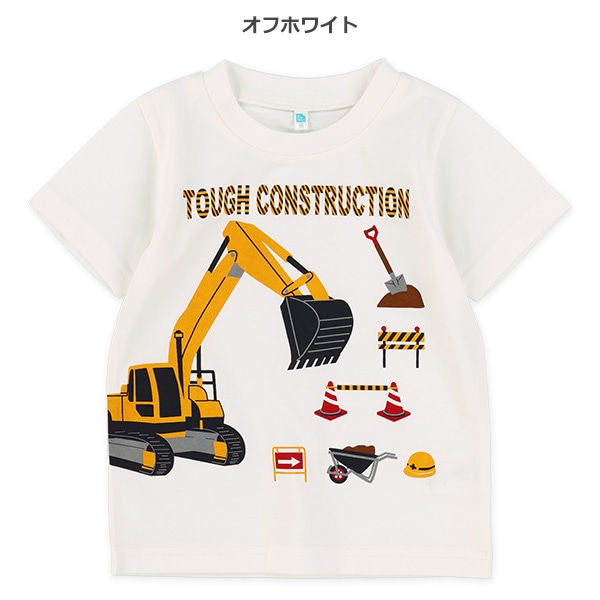 はたらくくるまプリント半袖Tシャツ