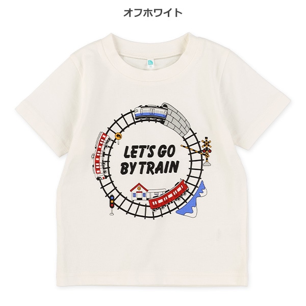 線路サークルプリント半袖Tシャツ