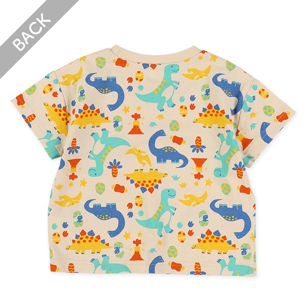 カラフル恐竜半袖Tシャツ
