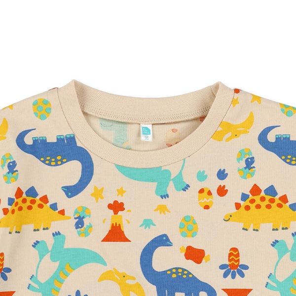 カラフル恐竜半袖Tシャツ