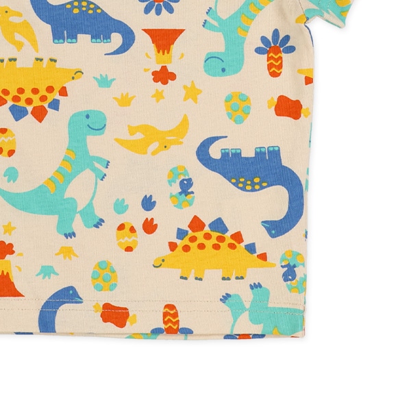 カラフル恐竜半袖Tシャツ