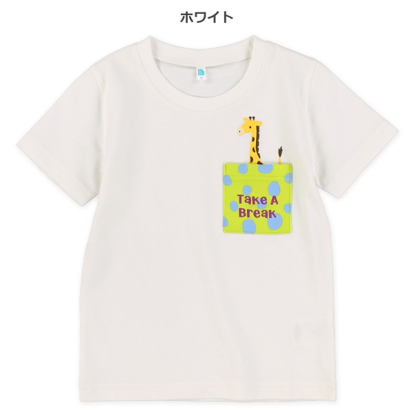ポケット発泡プリント半袖Tシャツ