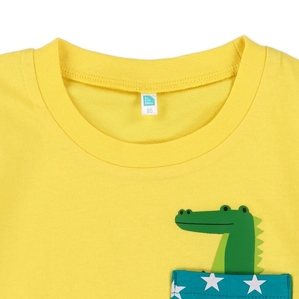 ポケット発泡プリント半袖Tシャツ