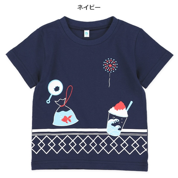 お祭り柄半袖Tシャツ