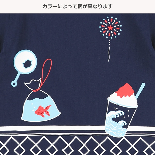 お祭り柄半袖Tシャツ