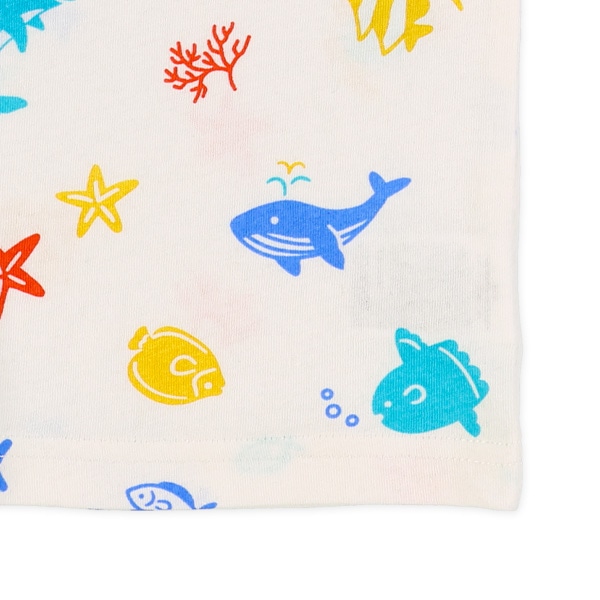 海の生き物・アニマル総柄半袖Tシャツ
