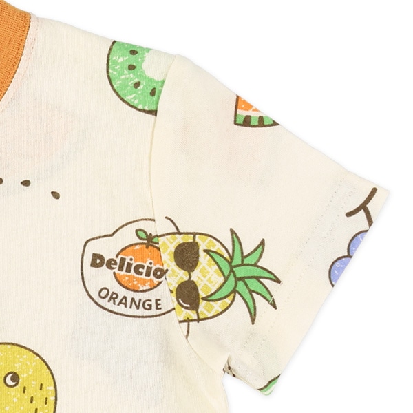 野菜フルーツ総柄半袖Tシャツ
