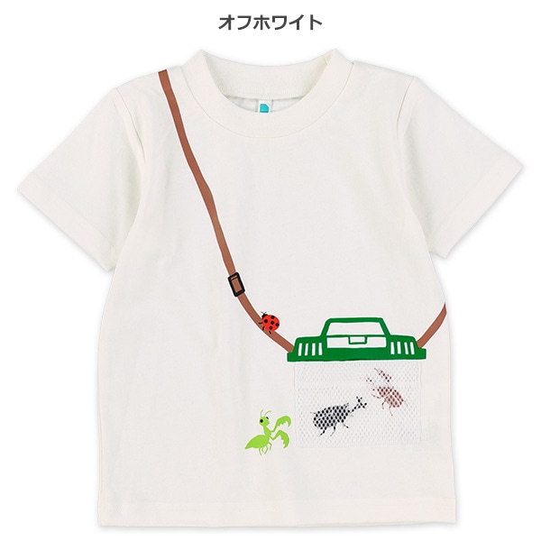 虫かごメッシュポケット半袖Tシャツ