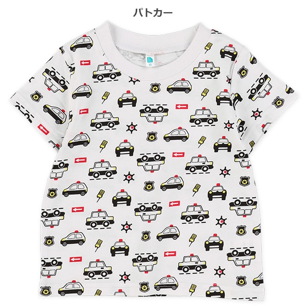 はたらくくるま総柄半袖Tシャツ