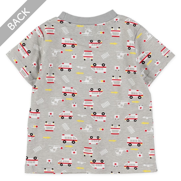 はたらくくるま総柄半袖Tシャツ