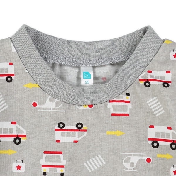 はたらくくるま総柄半袖Tシャツ