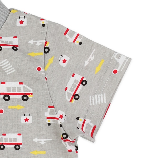はたらくくるま総柄半袖Tシャツ