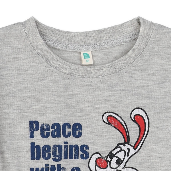 うさぎ・アヒルアメカジ半袖Tシャツ