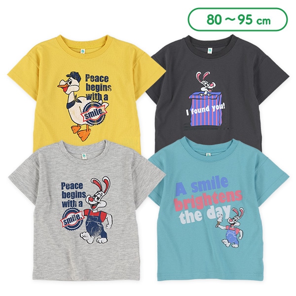 うさぎ・アヒルアメカジ半袖Tシャツ