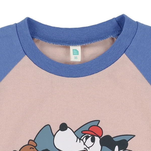 配色アメカジラグラン半袖Tシャツ