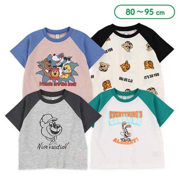 配色アメカジラグラン半袖Tシャツ