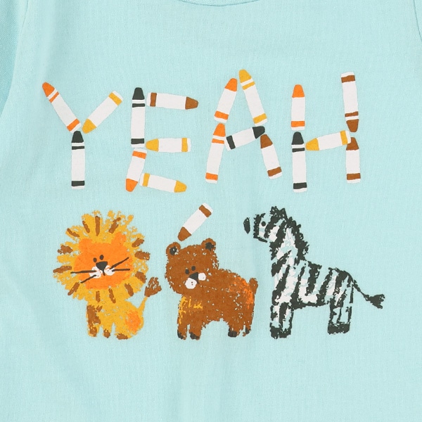 アニマルクレヨン半袖Tシャツ