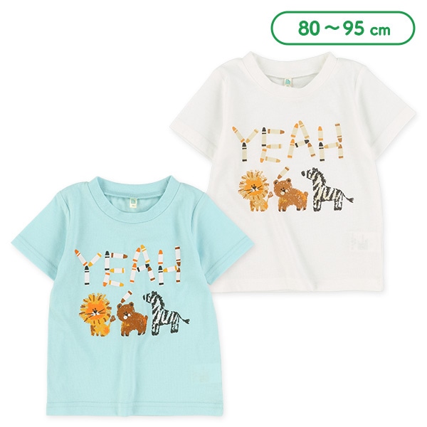 アニマルクレヨン半袖Tシャツ
