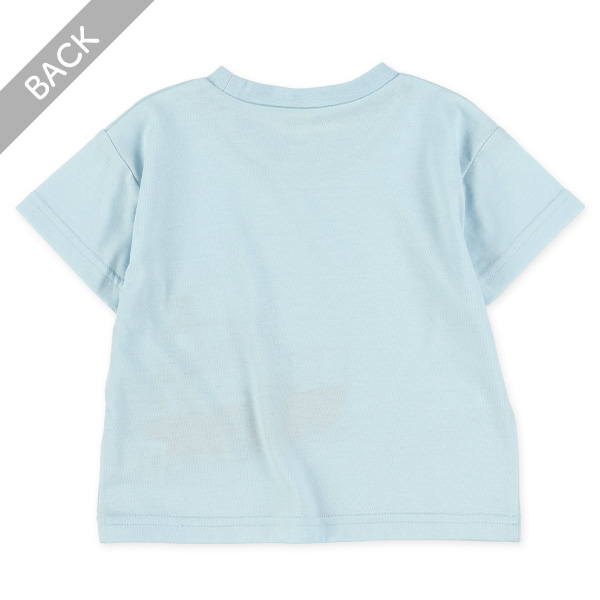 船イルカプリント半袖Tシャツ