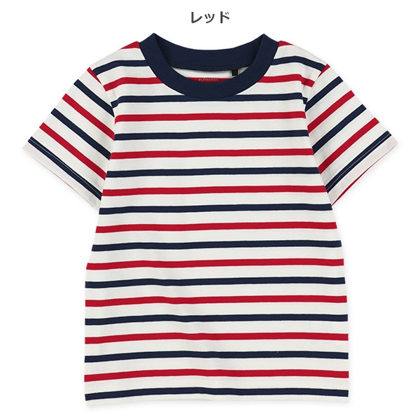 シングルボーダー半袖Tシャツ
