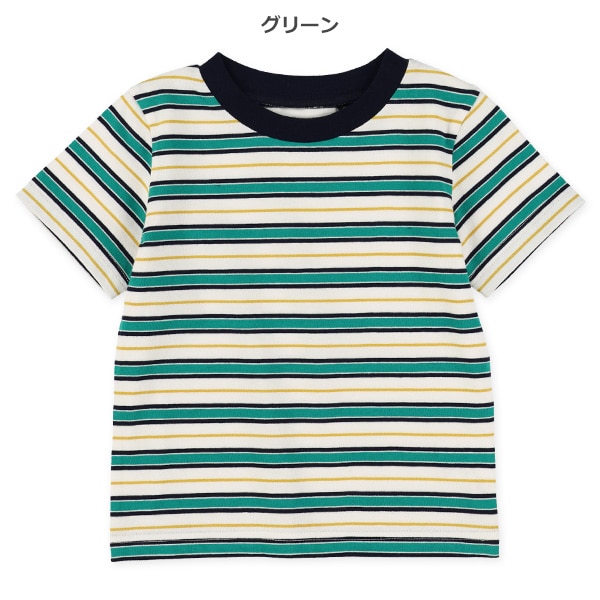 マルチボーダー半袖Tシャツ