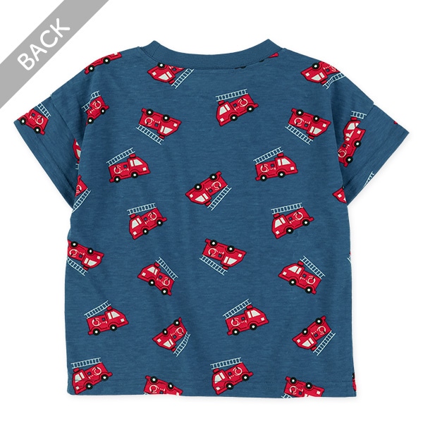 くるま総柄半袖Tシャツ