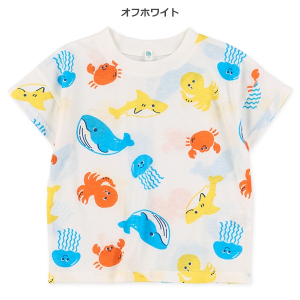 海の生き物半袖Tシャツ