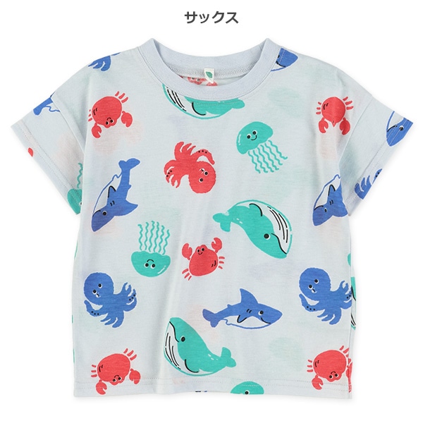 海の生き物半袖Tシャツ