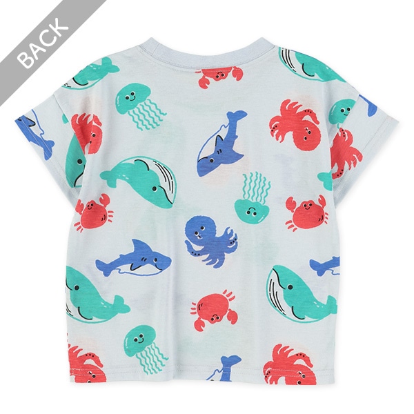 海の生き物半袖Tシャツ