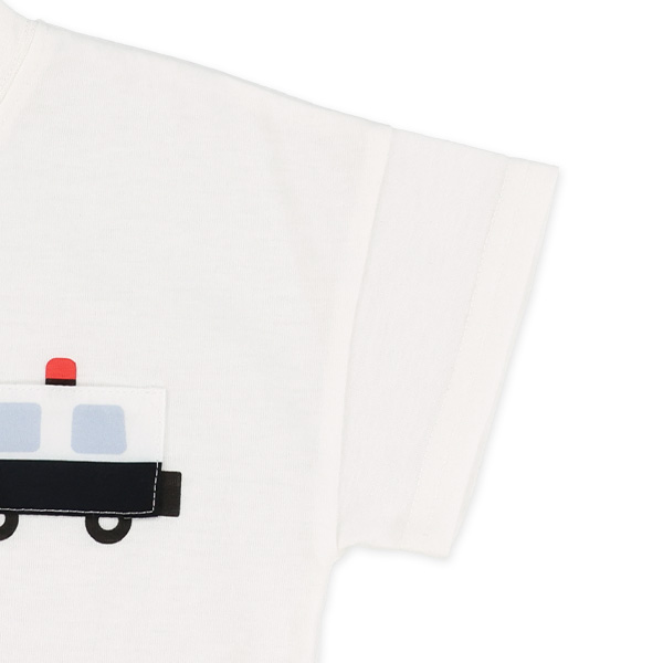 くるま胸ポケット半袖Tシャツ