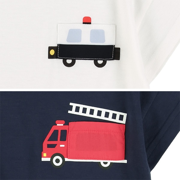 くるま胸ポケット半袖Tシャツ
