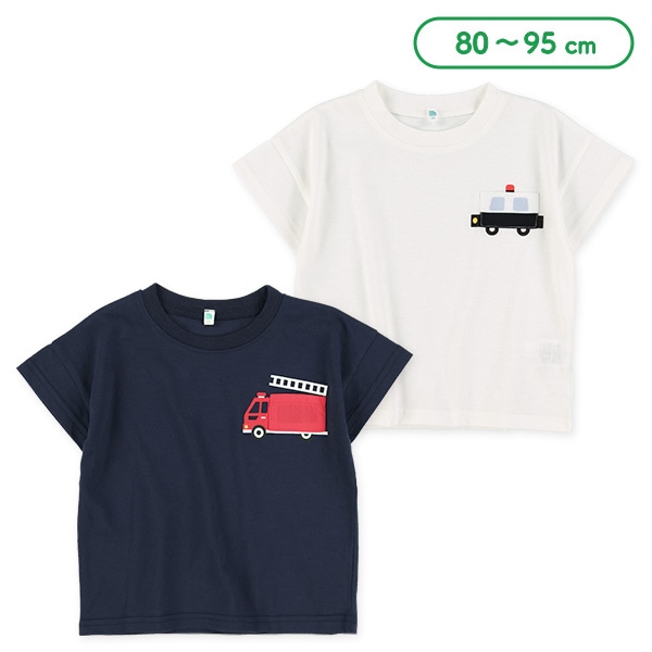 くるま胸ポケット半袖Tシャツ