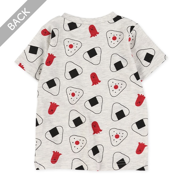 食べ物総柄半袖Tシャツ