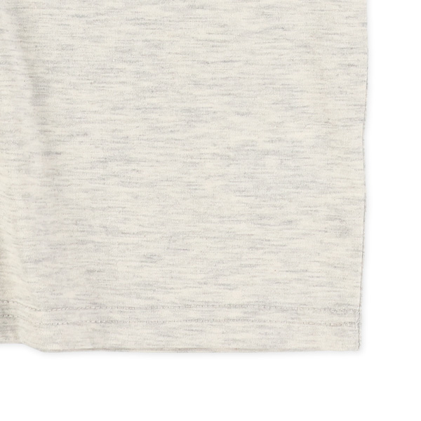 袖配色アニマルプリント半袖Tシャツ