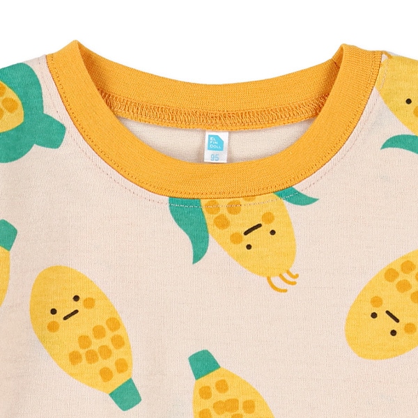 野菜フルーツ総柄半袖Tシャツ