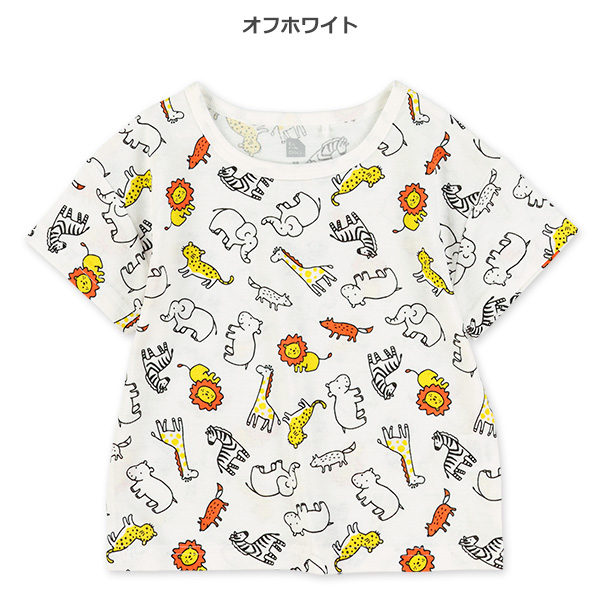 アニマル・恐竜総柄半袖Tシャツ