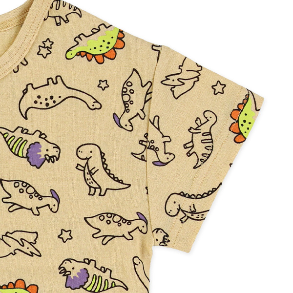 アニマル・恐竜総柄半袖Tシャツ