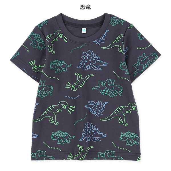 生き物総柄半袖Tシャツ
