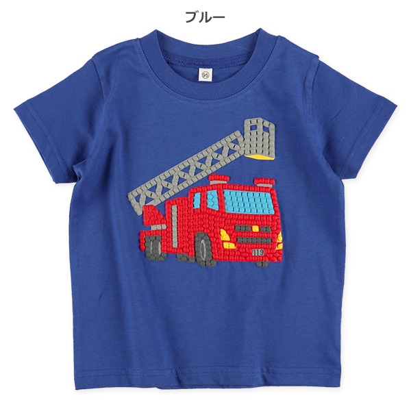はたらくくるまブロック半袖Tシャツ