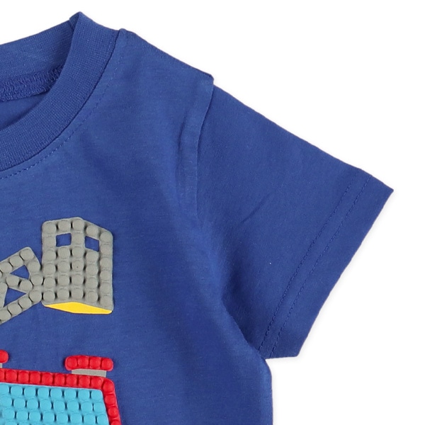 はたらくくるまブロック半袖Tシャツ