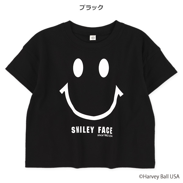 スマイリーフェイス半袖Tシャツ