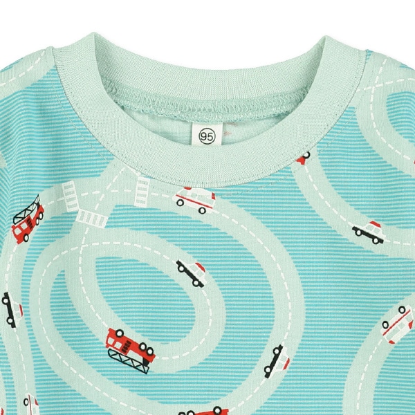 のりもの手描き風半袖Tシャツ