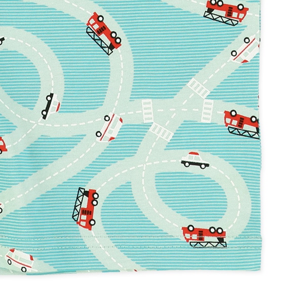 のりもの手描き風半袖Tシャツ