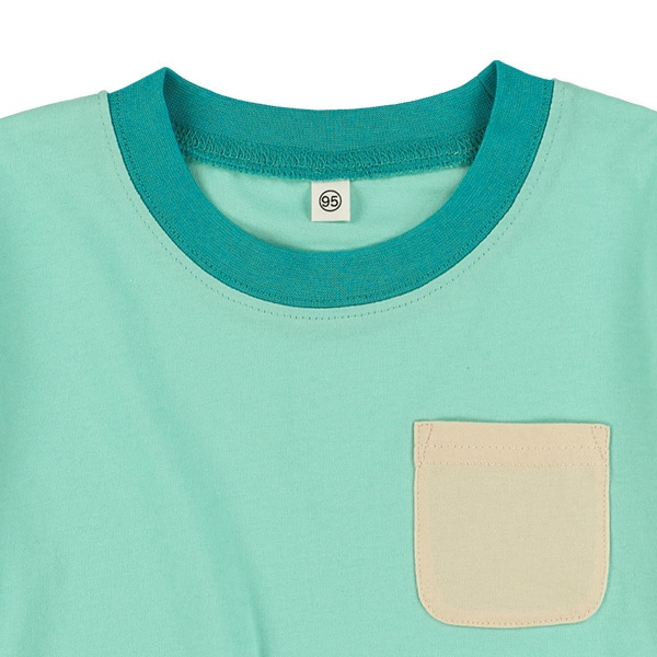 ポケット配色半袖Tシャツ