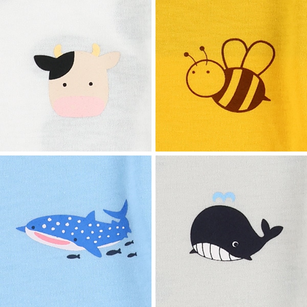 なりきり前後プリント半袖Tシャツ