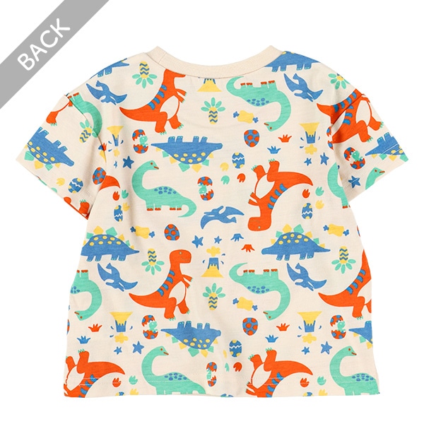 カラフル恐竜半袖Tシャツ