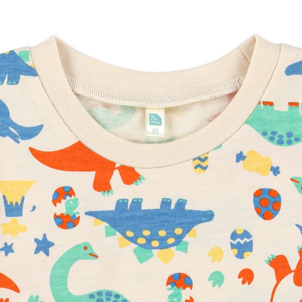 カラフル恐竜半袖Tシャツ